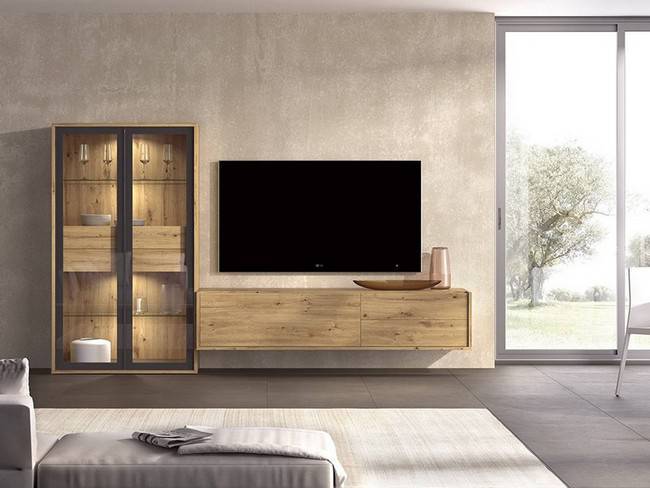 Mueble salón mural vitrina 232 ideal para NEWDUO-53 - Imagen 1