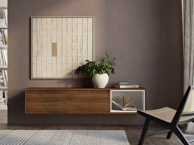 Mueble colgado java blanco cubo NOAH-26 - Imagen 1