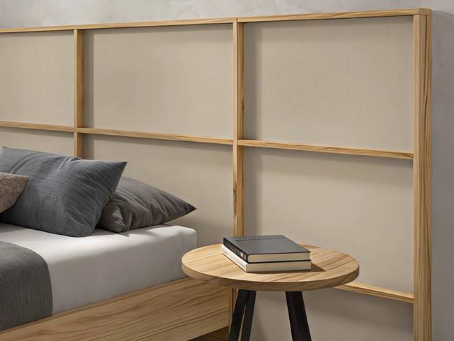 Dormitorio cabezal 3 298cm mesita mesita auxiliar NOAR-304 - Imagen 2
