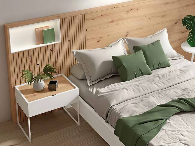 Dormitorio cabezal 16 292cm mesitas 60cm auxiliar NOAR-320 - Imagen 2
