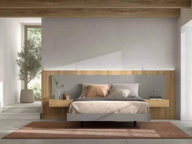Dormitorio cabezal 19 329cm mesitas 60cm tirador NOAR-322 - Imagen 1
