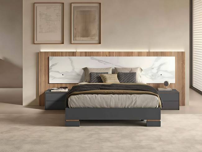 Dormitorio cabezal 19 329cm mesitas 62cm guía NOAR-323 - Imagen 1