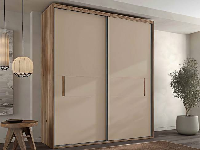 Armario 2puertas correderas embutidas suelo 203cm NOAR-341 - Imagen 1