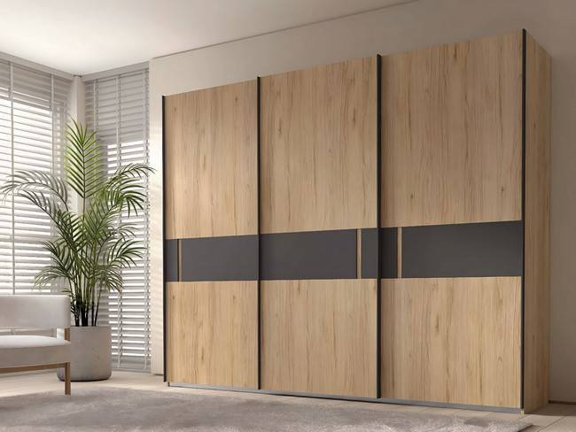 Armario 3puertas correderas colgadas 278cm casco piezas NOAR-342 - Imagen 1