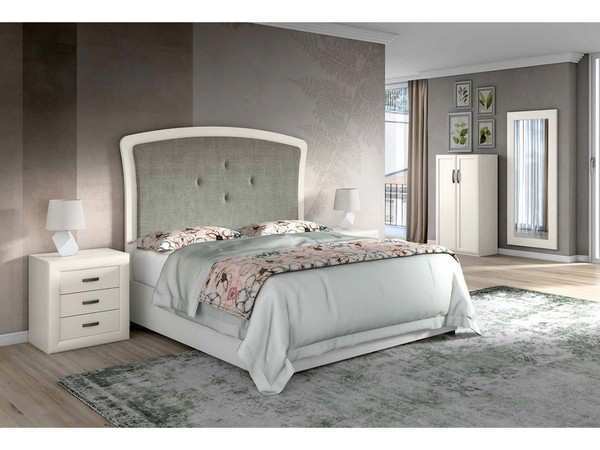 Cabecero pared 135 mesitas tres cajones, zapatero PARMA-4014-T - Imagen 1