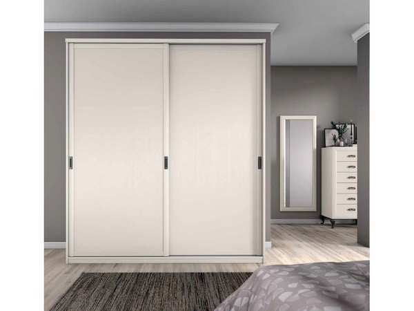 Armario clásico corredero 202 blanco cajonera interior, PARMA-4048 - Imagen 1
