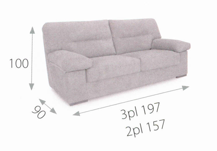 el sofá de 3 plazas de 197 cm es una opción cómoda y duradera para - diseñado para quienes buscan un sofá que combine funcionalidad y diseño moderno