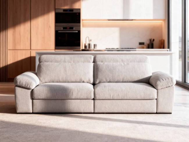 Sofá chaise longue asientos deslizante plus, viscoelástica, SOFA-EXTENSIBLE-PAU-HKR-288 - Imagen 3