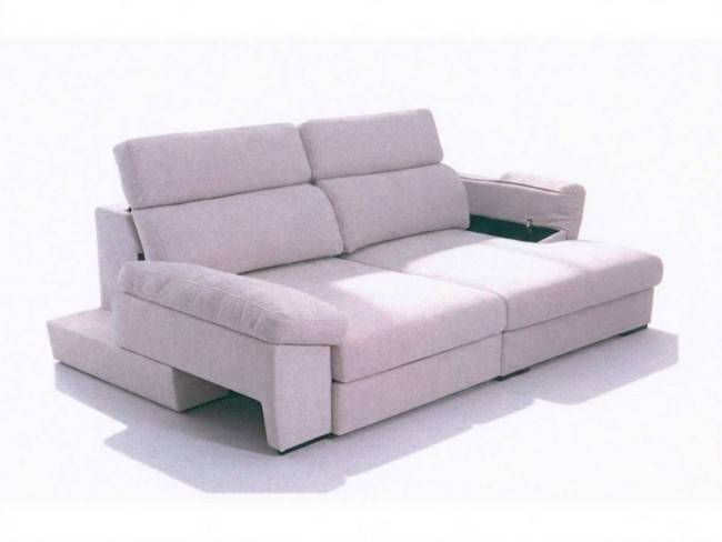 Sofá chaise longue asientos deslizante plus, viscoelástica, SOFA-EXTENSIBLE-PAU-HKR-288 - Imagen 4
