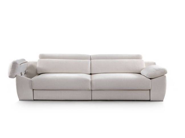 Sofá asientos deslizantes viscoelástica, respaldo reclinable italiano SOFA-KENZO-FTR - Imagen 3