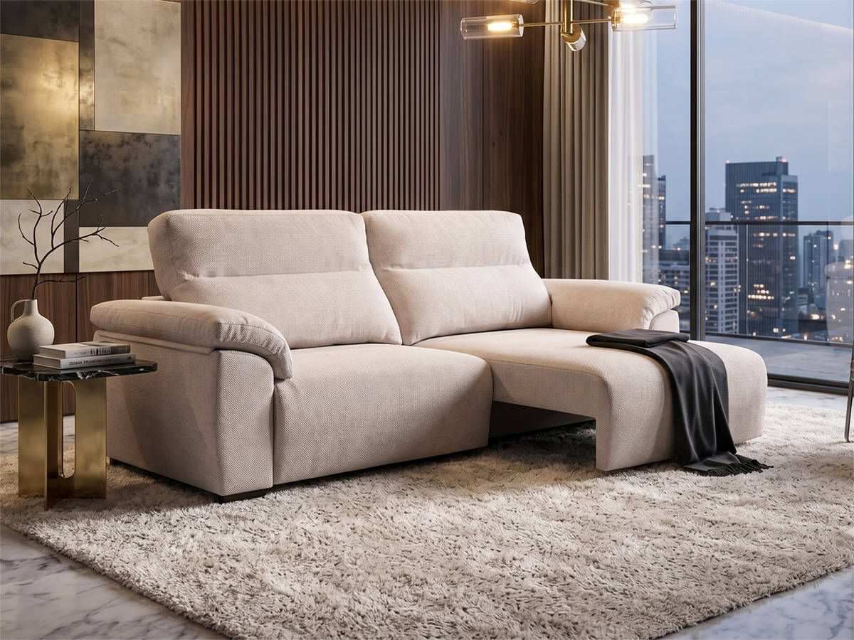 Sofá megan 212 estructura pino, muelles cabezales SOFA-MEGAN-OUTLET - Imagen 1