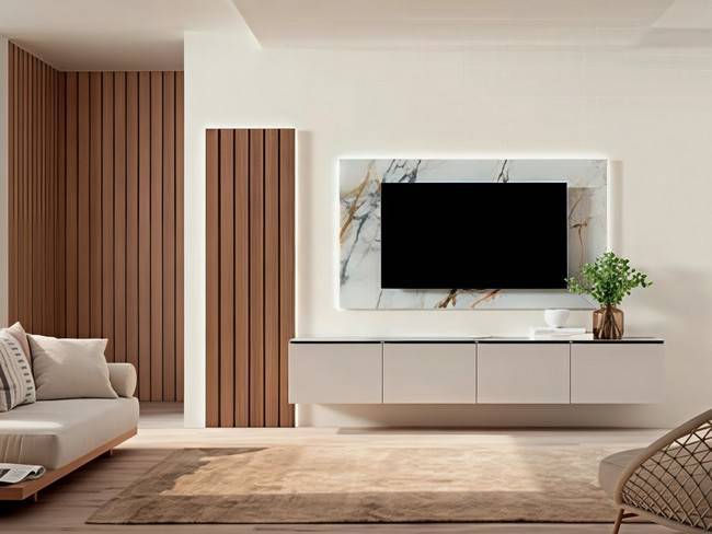 Mueble salón panel puertas batientes SOMA-01 - Imagen 2