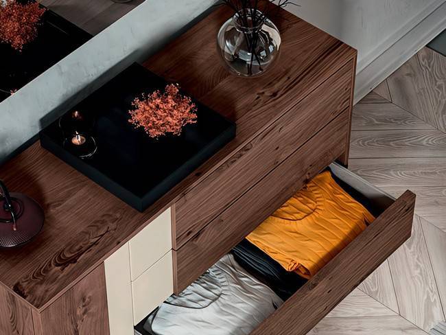Conjunto cabezal mesitas terra 2 para dormitorio SONNO-06B - Imagen 3