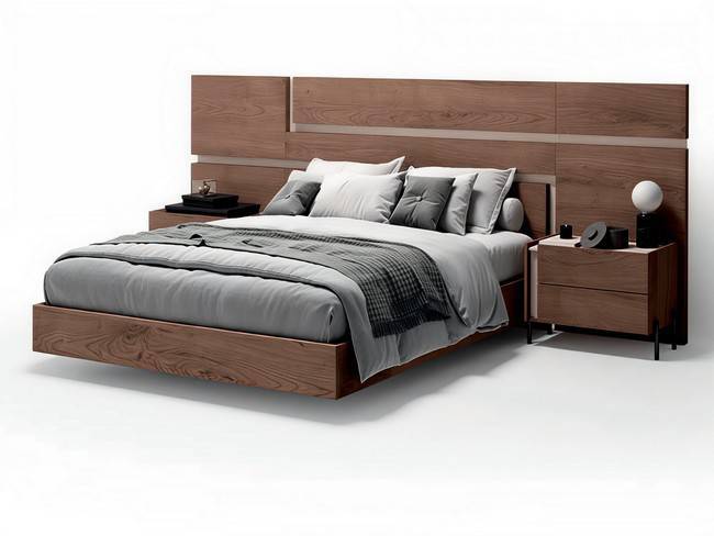 Cabezal mesitas integradas para cama 150 SONNO-08D - Imagen 1