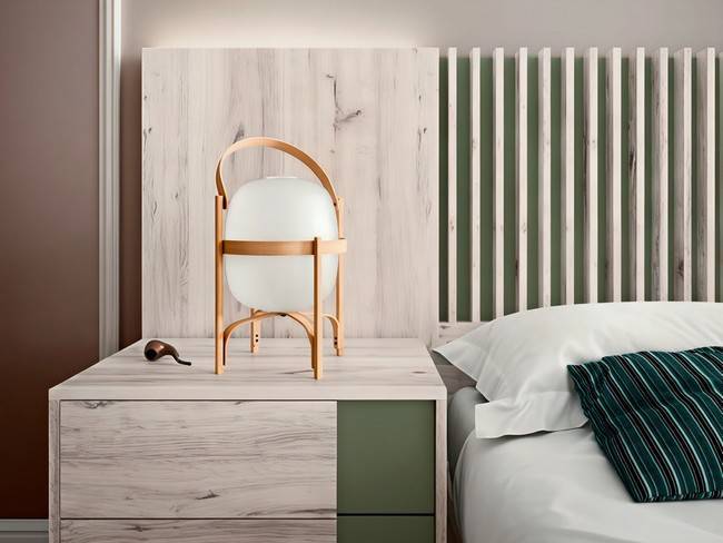 Cabezal hermes mesitas lusso para dormitorio moderno SONNO-11 - Imagen 2