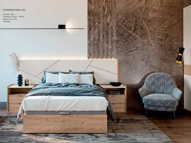 Galería alfa mesita para dormitorio moderno. SONNO-20 - Imagen 1