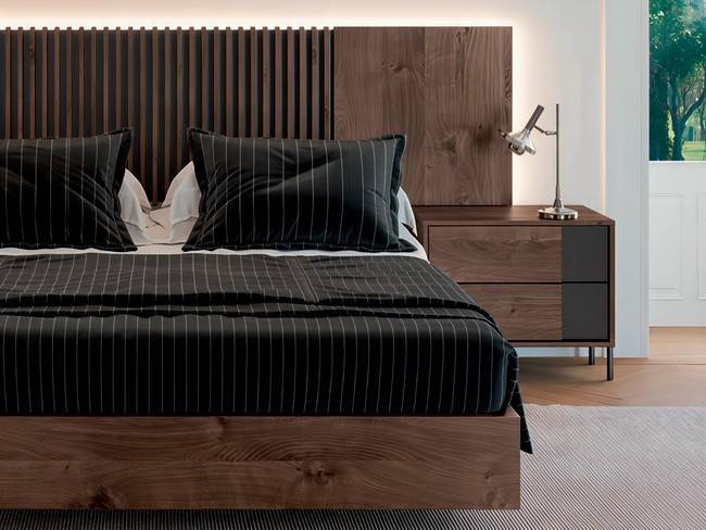 Conjunto cabezal mesitas para dormitorio moderno SONNO-27 - Imagen 2