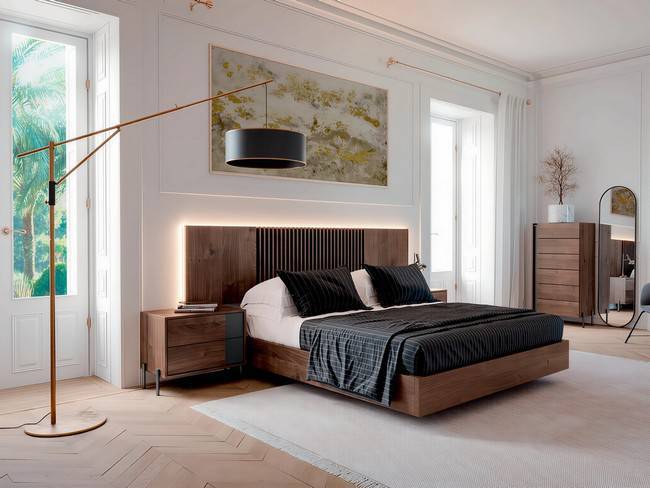 Conjunto cabezal mesitas para dormitorio moderno SONNO-27 - Imagen 1