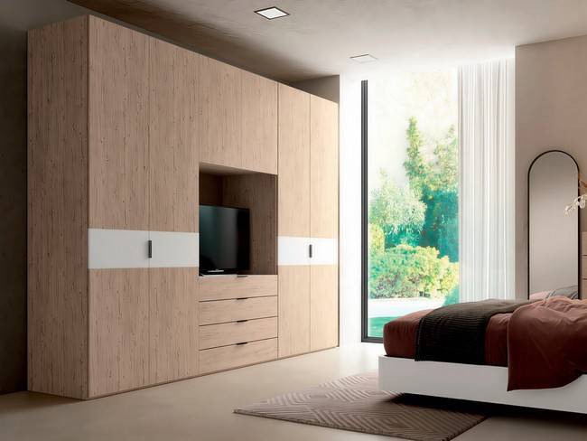 Conjunto armarios diseño moderno funcional para dormitorio SONNO-AM-03 - Imagen 1