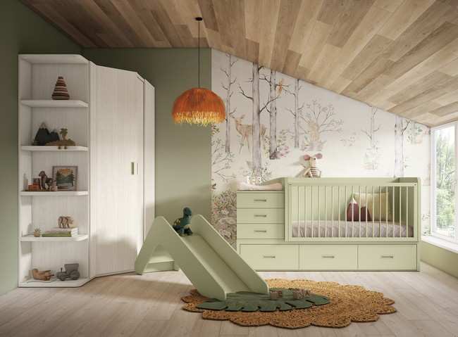 Cuna convertible base 35 3 contenedores 140x SONRIE-100 - Imagen 1
