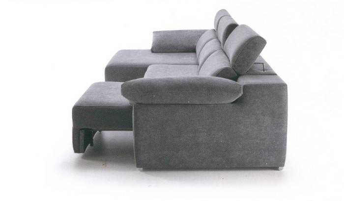 Sofá chaise extensible cama oval sistema carro TG-CHAISE-OVAL - Imagen 3