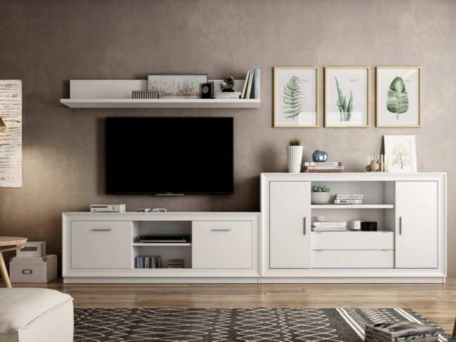 Composición salón moderna diseño limpio almacenaje. TRIM-697 - Imagen 1