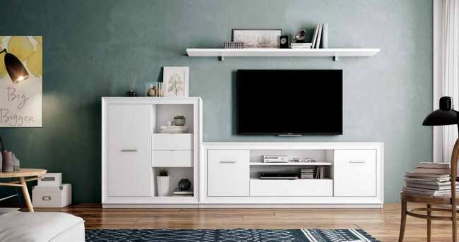 Salón comedor moderno distribución compacta acabados actuales. TRIM-702 - Imagen 1