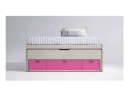 compacto duo con cama desplazable base y 2 cajones mas contenedor doble Modelo UP-122